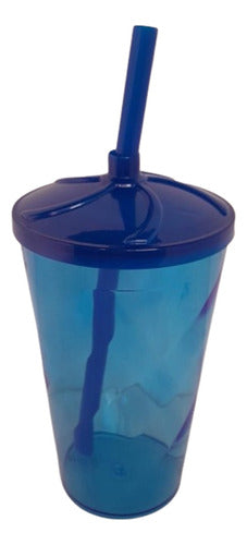 ACRILCOLOR 45 Twister Cups 300 Ml with Lid and Straw 6