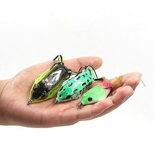 Croch Hollow Body Frog Lure Weedless Topwater Kit (18 Pcs) 3