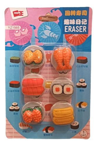 Sushi Rubber Set Ideal for Dolls 0