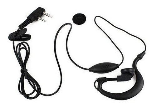 Kit 2 Fones Para Rádio Comunicador Baofeng / Kenwood / Knup 0