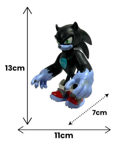 Muñeco Juguete Sonic Lobo Erizo The Werehog Unleashed 14cm 4