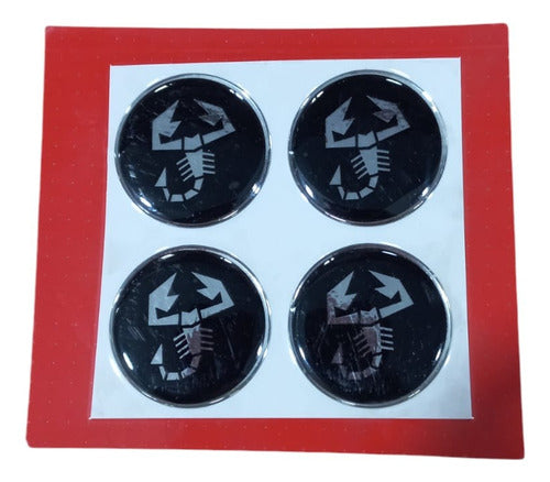 Ronal Racing Logo Centro De Llanta Abarth Negro 43mm Blister X 4 0