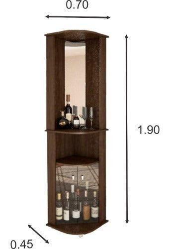 Bar Esquinero Mueble Living Con Espejo Ba2008 1