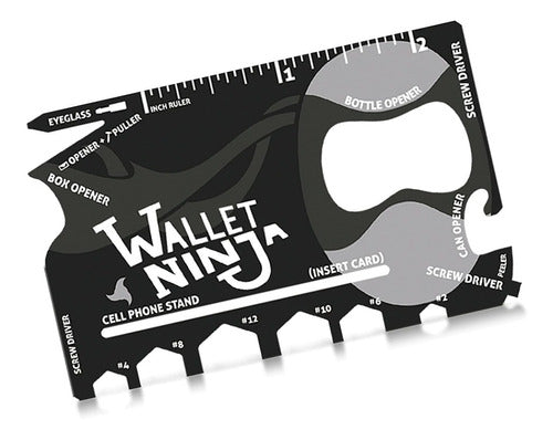 Tarjeta Táctica Multiuso Supervivencia Ninja Wallet 18 En 1 1