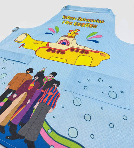 B&B Yellow Submarine Kitchen Apron The Beatles Rock 1