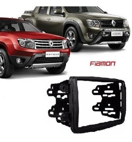Car Stereo Adapter Frame for Duster/Sandero/Captur/Kwid/Logan 2DIN Black 2