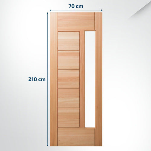 Folha De Porta Maciça 210x70cm Eucalipto Pm76 Lira Wt 1