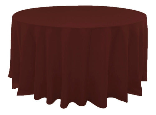 Round Tablecloth 2.20 Tropical Antistain Pack of 3 Units 26