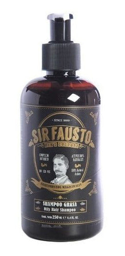 Sir Fausto Kit Magistral Cabello Graso Shampoo Tónico Gel 6c 3