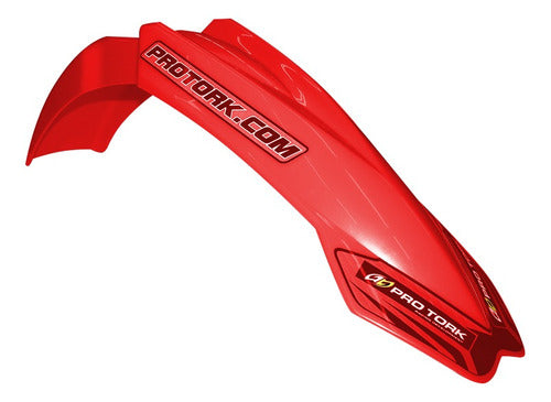 Guardabarro Delantero Moto Mx2 Rojo 2