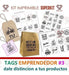 Kit Imprimible Tags Emprendedor Mod 3 Destaca Tus Envios! 1