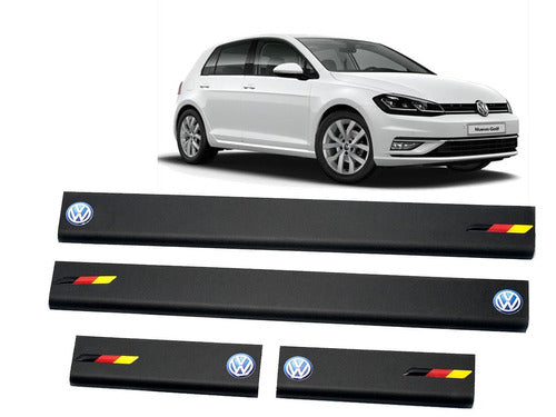 Volkswagen Golf Curb Protectors with Logo + Flag 0