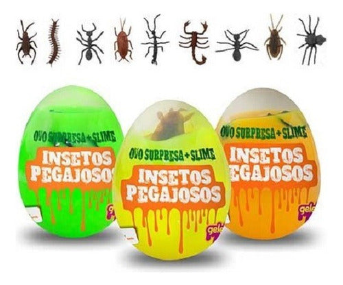 Isakito Slime Huevo Sorpresa 98 Gr Insectos Pegajosos 4