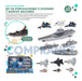 Compranet Set De Portaaviones, C/aviones Y Barco Militar - 13213 2