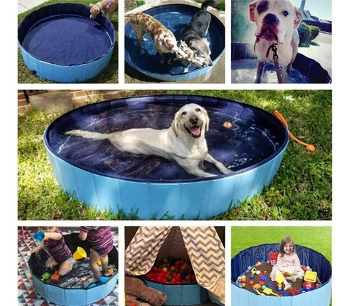 Piscina De Banho Dobrável Pet Para Cachorros 0