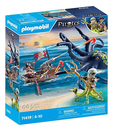 Juego Playmobil Batalla Con Pulpo Gigante Universo Binario 0