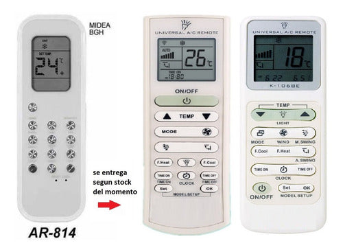 Midea Rg35b/bge Univ Air Conditioner Remote Control 1