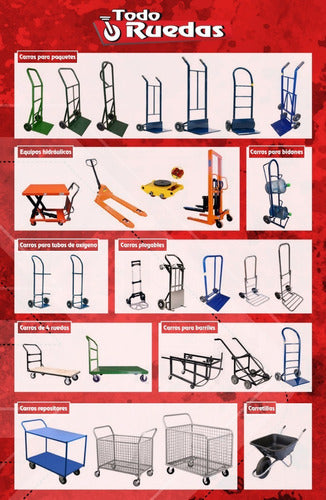 TR Folding Cart for Packages with 4 Reinforced Wheels (200kg Capacity) 4