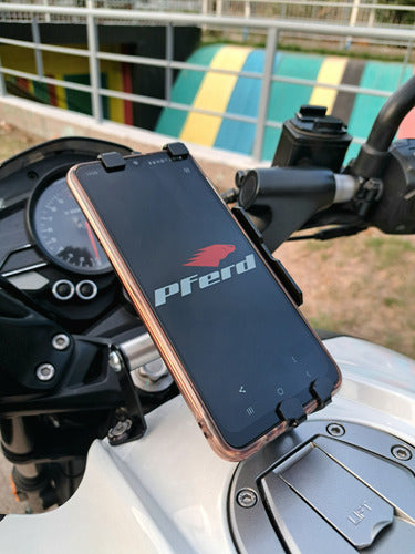 Combo Bajaj NS 200 Fixed Support + Cell Phone/GPS Holder by PFERD® 8
