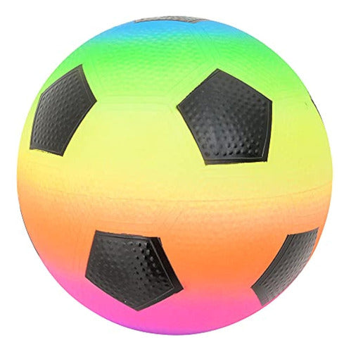 Howboutdis Inflatable Rainbow Soccer Ball – 9 Inches 0