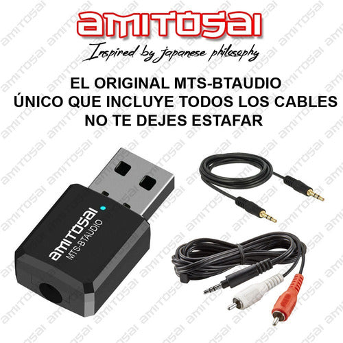 Amitosai Bluetooth Wireless Audio Transmitter Receiver for Smart TV 1