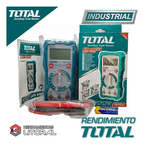 Total Professional Industrial Digital Multimeter Tester 600V 4