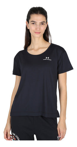 Under Armour Rush Energy Ss Women's Training T-Shirt in Black 0