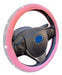 Oregon Steering Wheel Cover 38cm Silver Gloss with Pink 6