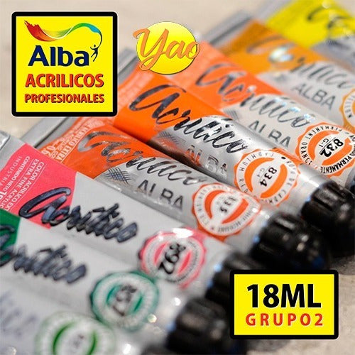 Acrilico Profesional Alba Blanco Iridiscente(812) 18 Ml 1