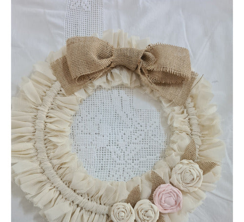 Dulce Filomena Fabric Wreath 0