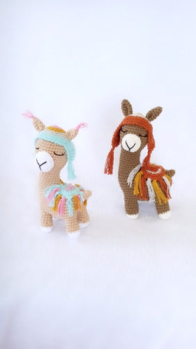 Andy Crochet Studio Peluche Llama Tejido Crochet Amigurumi Decoración Algodón 2