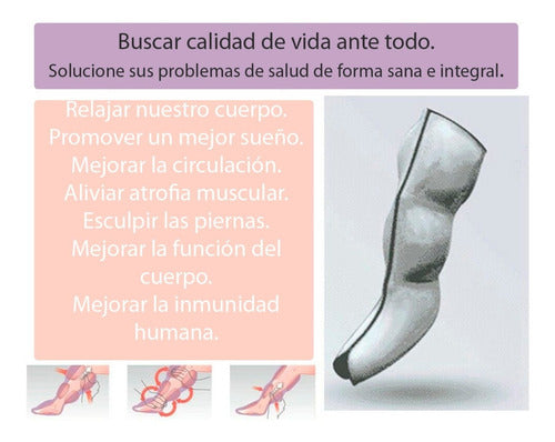 Botas Presoterapia Celulitis Estrías Relax Circulacion Drena 7