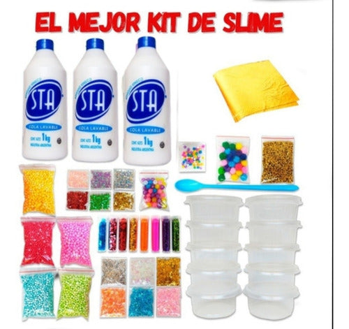 Slime Factory Kit Educational Stress-Relief Game Over 30 Slimes 0