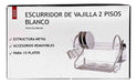 CompraHoy Escurreplatos 2 Pisos Blanco 10707 2