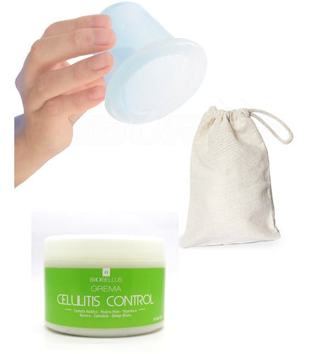 Mburi Ventosa XL Silicona + Tratamiento Crema Control Celulitis 0