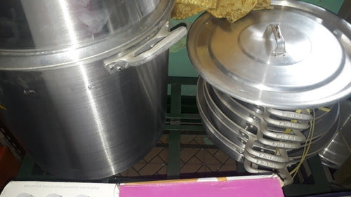 100-Liter Aluminum Pot with Lid 1