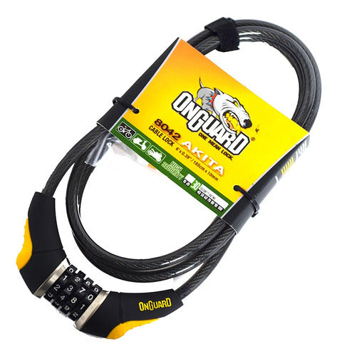 OnGuard Resistive Bicycle Lock with Code 0