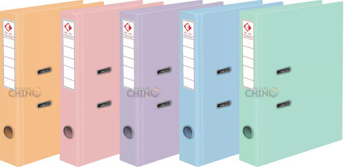 Pack of 8 Thin A4 Lever Arch Files, Pastel Colors to Choose 0