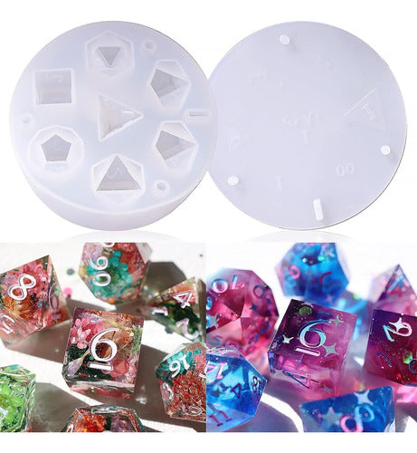 Let's Resin Silicone Mold for Epoxy Resin Dice D4, D6, D8, etc. 0