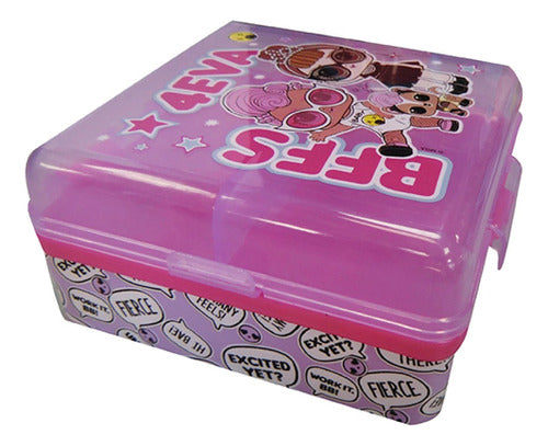 LOL Surprise Lunch Box Multicompartment 12x12x6 Cm 0