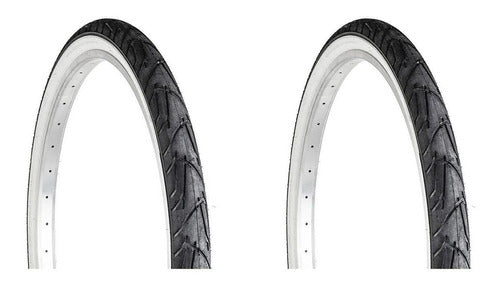 Kit of 2 Imperial Cord 26 X 1.95 White Band Tires 0