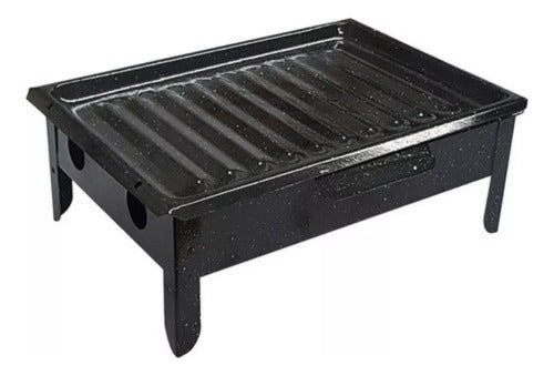 Gastronomic Enamelled Brazier for Table Grill BBQ Excellent Quality 0