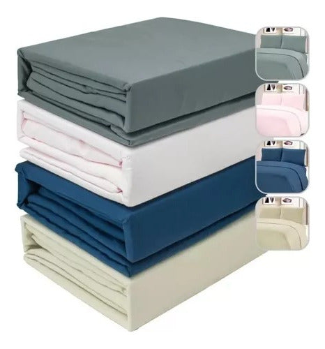 Pack of 10 Beautiful Plain 2 1/2 Plaza Sheet Sets 0