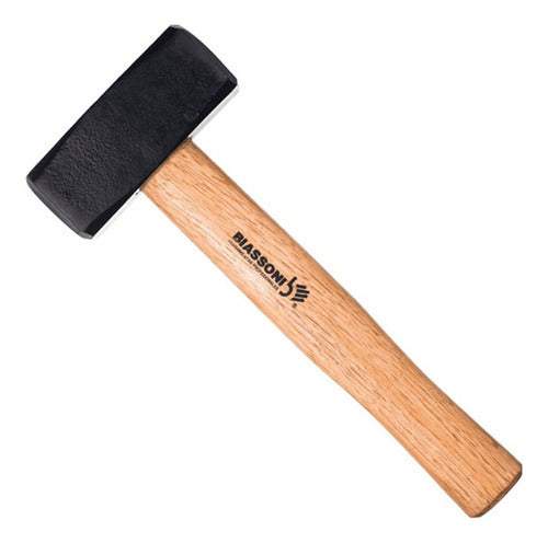 Biassoni 991524 Forged Mallet with Wooden Handle 2000g 0
