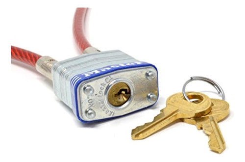 Master Lock 719d Cable De 3 De Largo X 3/16 De Diámetro Con 1