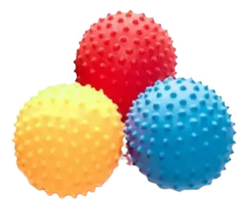 Pelota X3 Rehabilitación Pinche Descontracturante Colores Rf 0