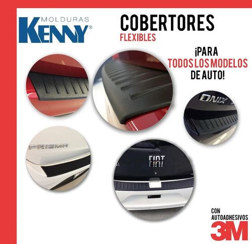 Molduras De Paragolp C/vira Roja Para Kicks 2021/22 Kenny 3m 3