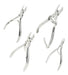 PROSTYL Set of 4 Curved and Straight Cuticle Manicure/Pedicure Pliers 0