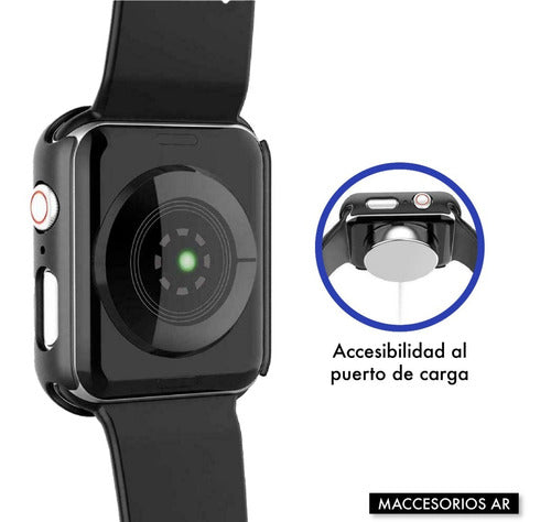 Genérica Black Rigid Acrylic Protector Compatible with Apple Watch 4