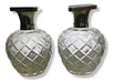 Cristal Imperial Perfume Bottles with 925 Silver Top - Price for the Pair 1